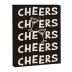 Cheers. Cocktails and Drinks in Black & White Canvas Print Gallery Image 6