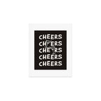 Cheers. Cocktails and Drinks in Black & White Art Print Gallery Image 1