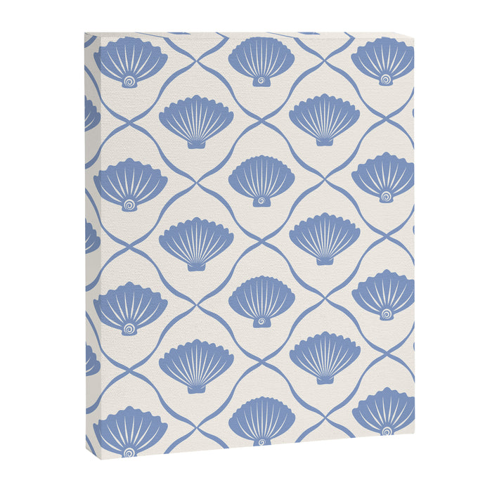 Coastal Ocean Blue Seashells Canvas Print Gallery Image 1