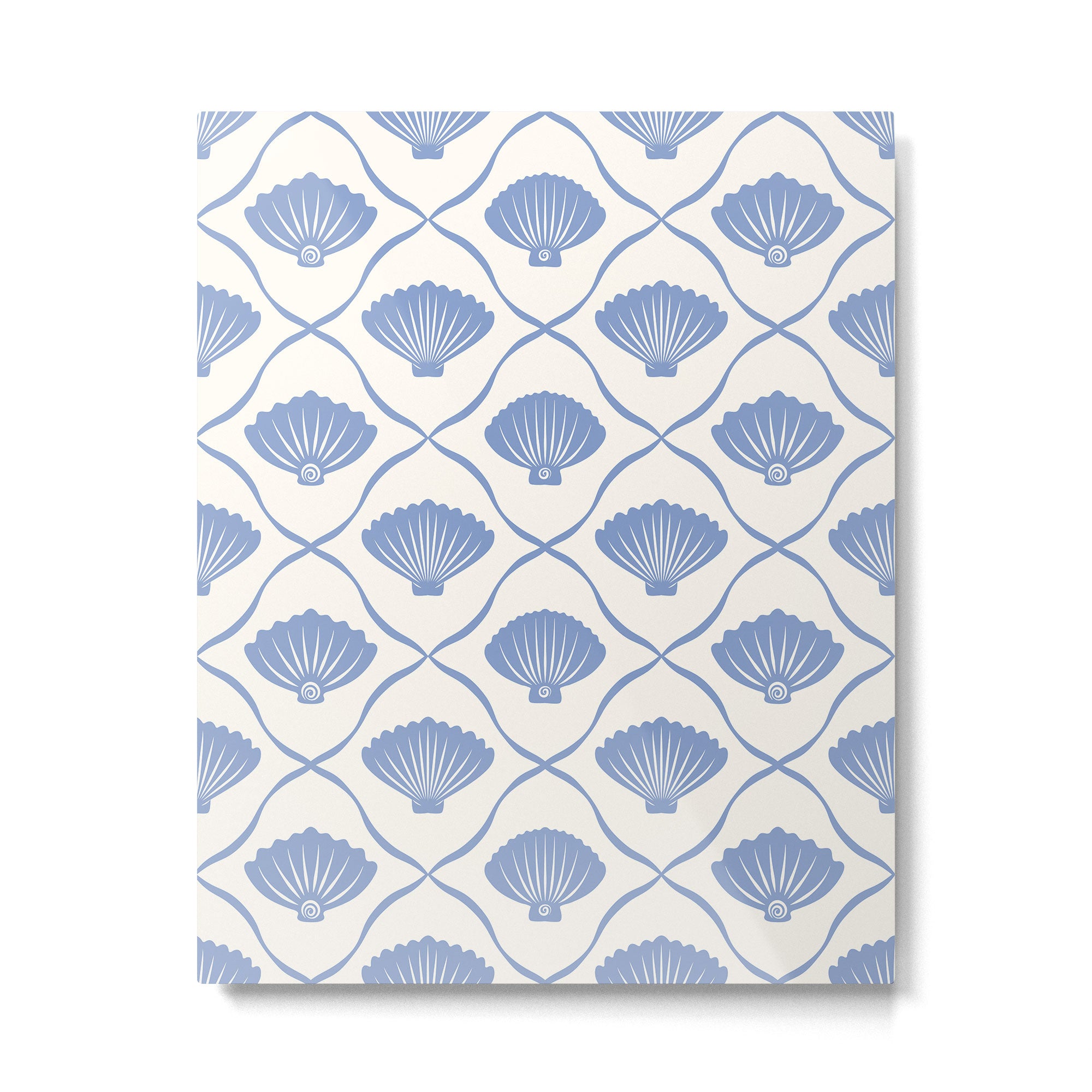 Coastal Ocean Blue Seashells Metal Print Gallery Image 6