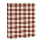 Coffee Brown & Cream Gingham Pattern Canvas Print Gallery Image 8