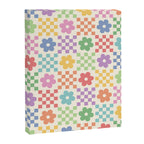 Colorful Flowers Double Checker Canvas Print Gallery Image 6