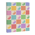 Colorful Yin Yang Checkered Pattern Canvas Print Gallery Image 6