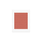 Cream on Red Polka Dot  Art Print Gallery Image 1