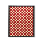 Cream on Red Polka Dot  Framed Canvas Print Gallery Image 8