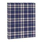 Denim Blue & White Festive Plaid Canvas Print Gallery Image 6