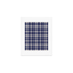 Denim Blue & White Festive Plaid Art Print Gallery Image 1