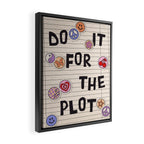 Do It For The Plot Y2k Stickers Framed Canvas Print Gallery Image 2