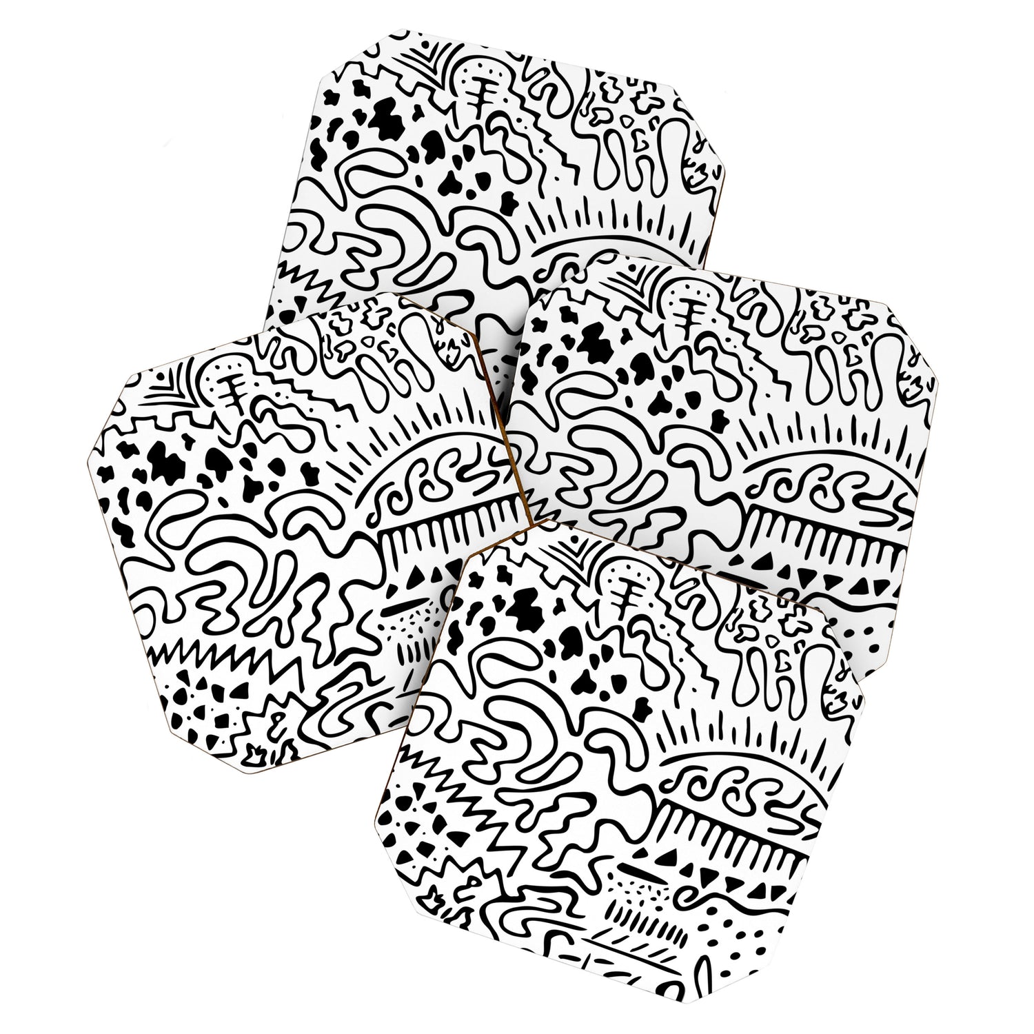 Doodle Art Coaster Gallery Image 1