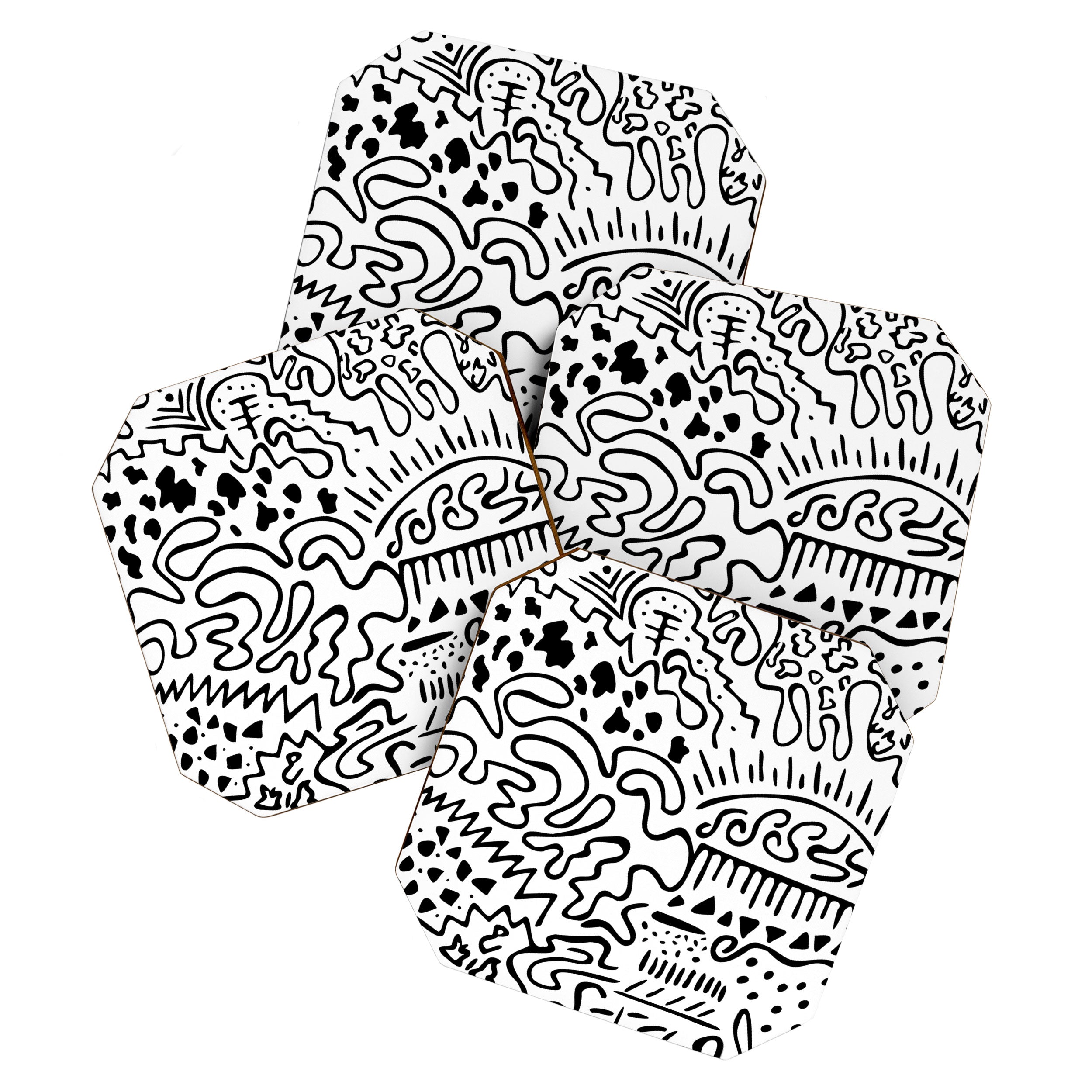 Doodle Art Coaster Gallery Image 1