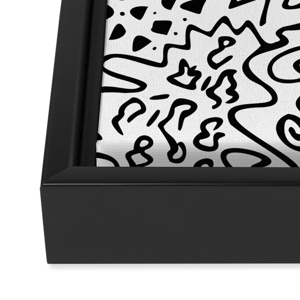 Doodle Art Framed Canvas Print Gallery Image 3