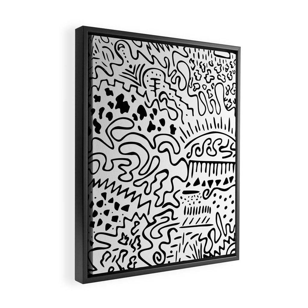 Doodle Art Framed Canvas Print Gallery Image 2