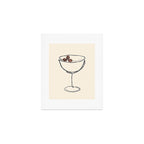 Espresso Martini Cocktail Drink Line Art Art Print Gallery Image 1