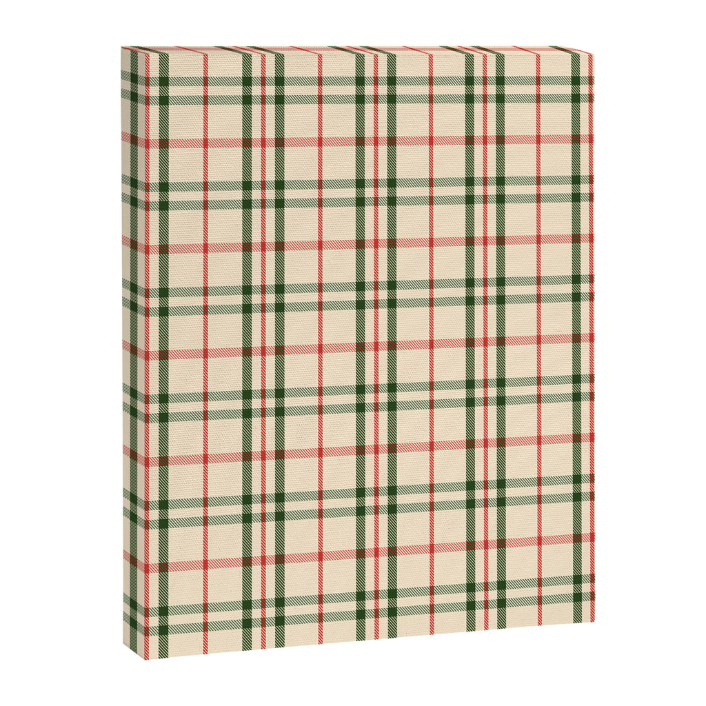 Festive Green & Red Christmas Plaid Canvas Print Gallery Image 6