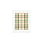 Festive Green & Red Christmas Plaid Art Print Gallery Image 1