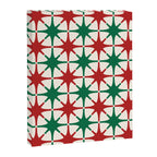 Festive Mid-Century Stars & Sparkles in Green, Red & White Canvas Print Gallery Image 6