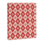 Festive Red & White Snowflake Pattern Canvas Print Gallery Image 6