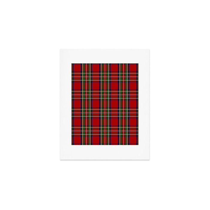 Festive Tartan Art Print Gallery Image 1
