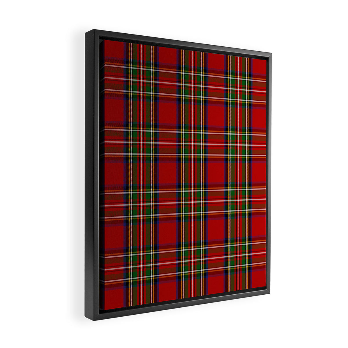 Festive Tartan Framed Canvas Print Gallery Image 2