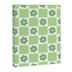 Flower Check in Forest Green Pattern Canvas Print Gallery Image 8
