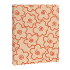 Flower Doodles in Orange & Peach Fuzz Canvas Print Gallery Image 6