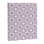 Flower Lavender Gingham Checker in Purple Canvas Print Gallery Image 6