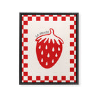 Fruit Series: Strawberry Framed Canvas Print Gallery Image 6