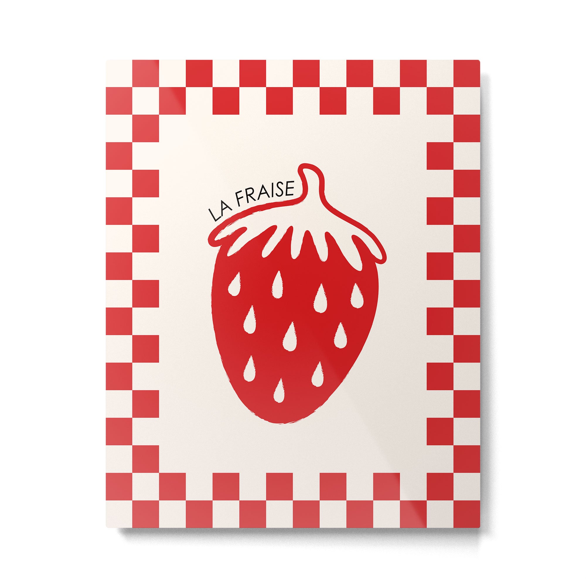 Fruit Series: Strawberry Metal Print Gallery Image 4