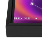 Gemini Star Sign Constellation, Aura Gradient Zodiac Art Framed Canvas Print Gallery Image 3