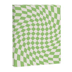 Green Checker Swirl Canvas Print Gallery Image 6
