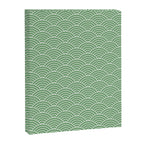 Japanese Waves Pattern Green Canvas Print Gallery Image 6