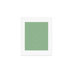 Japanese Waves Pattern Green Art Print Gallery Image 1