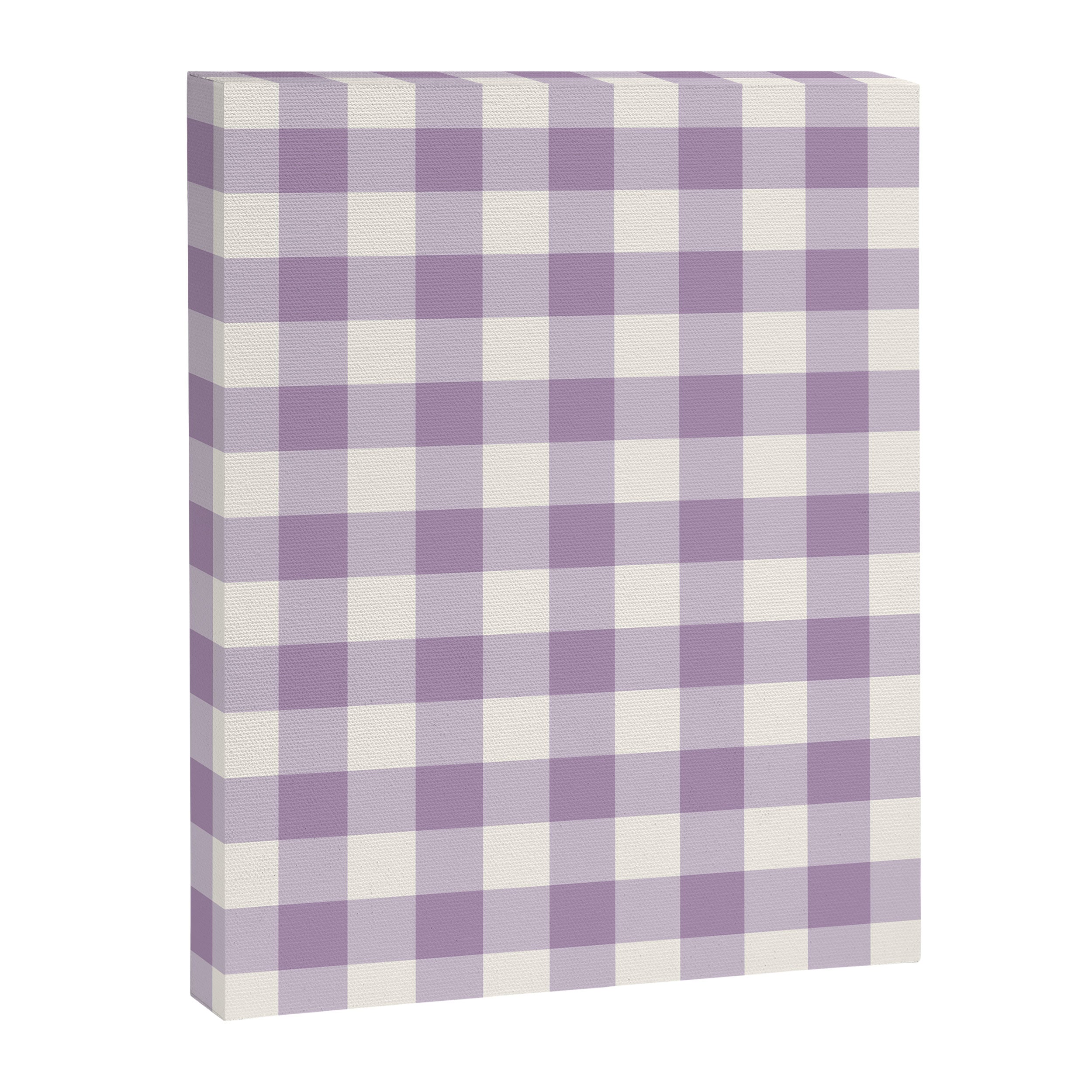 Lavender Gingham Canvas Print Gallery Image 6