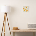 Lemons on Pastel Sage Green Gingham Canvas Print Gallery Image 2
