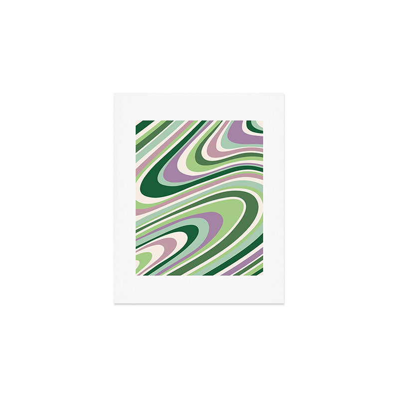 Liquid Swirl Groovy Ripple Retro 60s & 70s Pattern II Art Print Gallery Image 1