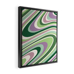 Liquid Swirl Groovy Ripple Retro 60s & 70s Pattern II Framed Canvas Print Gallery Image 2