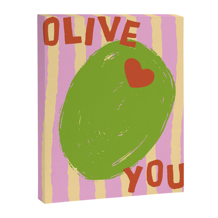 Love You Olive Kitchen Art Canvas Print Gallery Image 1