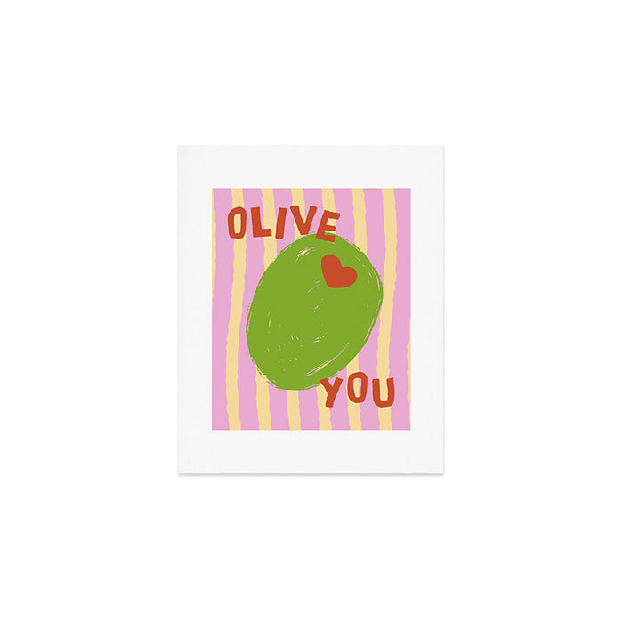 Love You Olive Kitchen Art Art Print Gallery Image 1