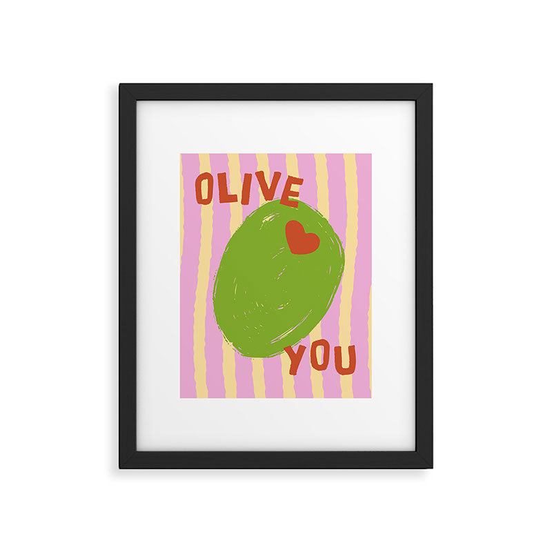 Love You Olive Kitchen Art Framed Art Print Gallery Image 6