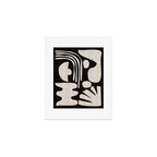 Matisse Inspired Cutouts in Black and White Art Print Gallery Image 1