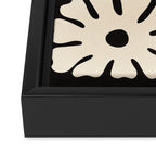 Mid-Century Flowers in Black & White Framed Canvas Print Gallery Image 3