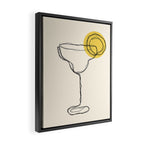 Minimalist Margarita Cocktail Drink Framed Canvas Print Gallery Image 2