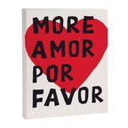 More Amor Por Favor in Black & White Canvas Print Gallery Image 8