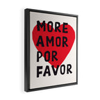 More Amor Por Favor in Black & White Framed Canvas Print Gallery Image 2