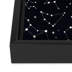 Night Sky, Constellation & Stars Framed Canvas Print Gallery Image 3