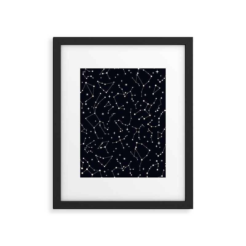 Night Sky, Constellation & Stars Framed Art Print Gallery Image 4