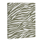Olive Zebra Animal Print Canvas Print Gallery Image 6