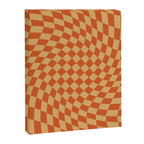 Orange Sunset Checker Canvas Print Gallery Image 6