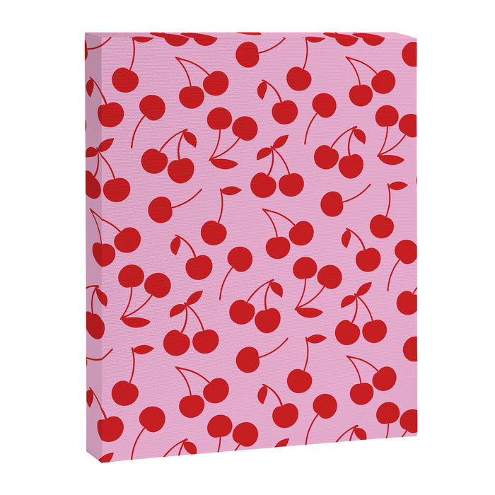 Pink & Red Cherries Canvas Print Gallery Image 1
