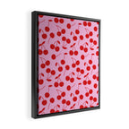 Pink & Red Cherries Framed Canvas Print Gallery Image 2